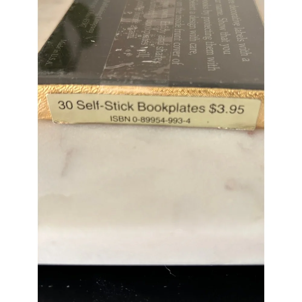 Vintage Antioch 30 Self-Stick Bookplates Waterfowl Jan Brett Design B256 1984
